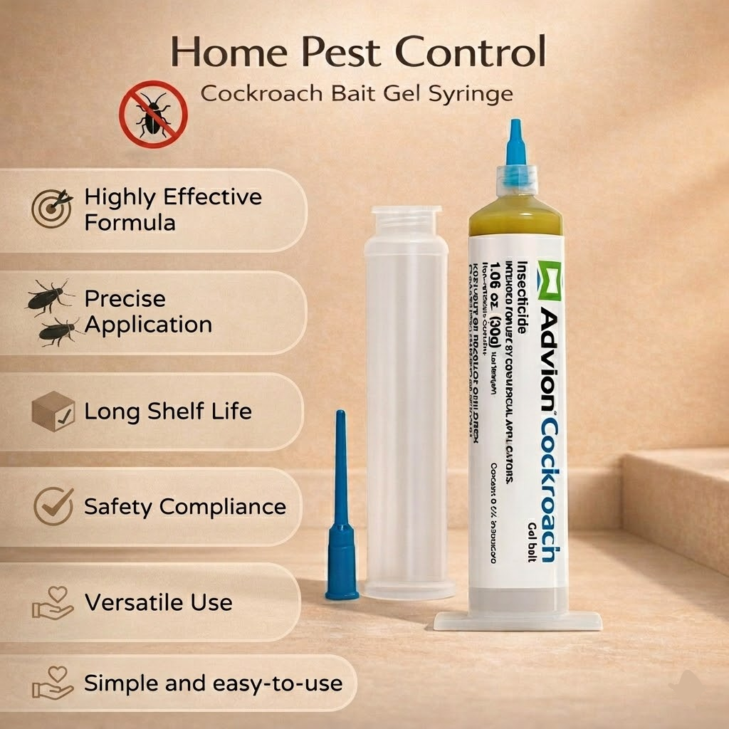 Gel Syringe For Indoor Cockroach Control And Pest Management | Temsk