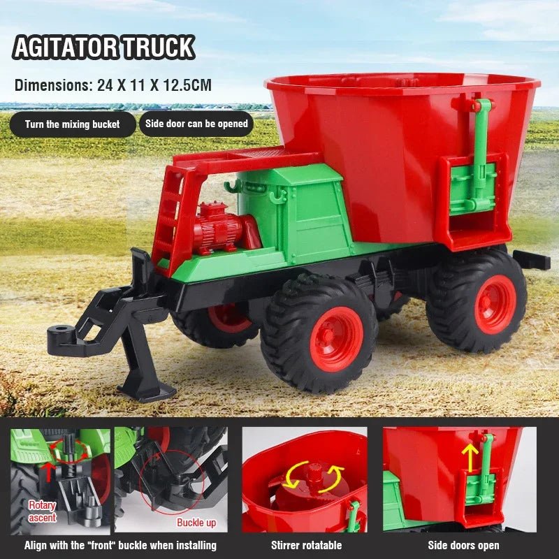 TerraMotion 1:24 Remote Controlled Electric Tractor Trailer With Lighting | Temsk