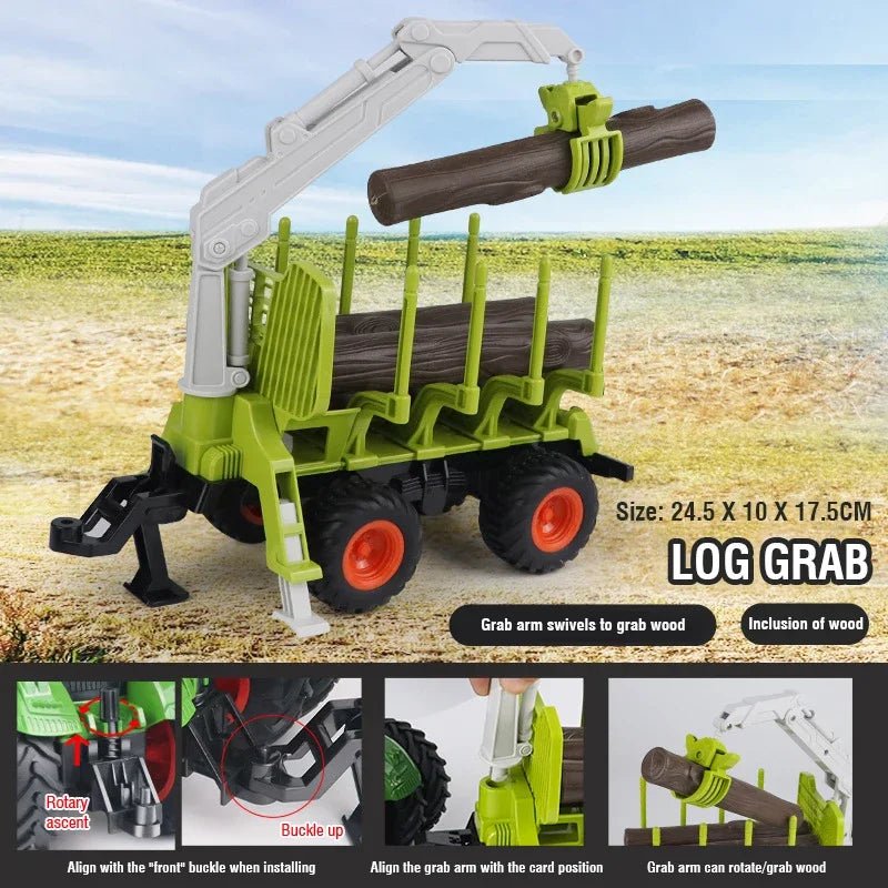 TerraMotion 1:24 Remote Controlled Electric Tractor Trailer With Lighting | Temsk