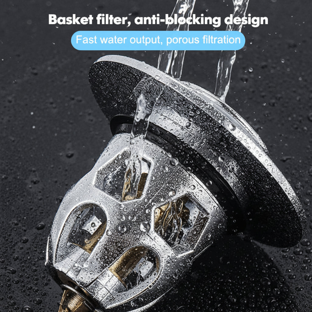 Stainless Steel Pop Up Drain Stopper With Anti Clog | Temsk