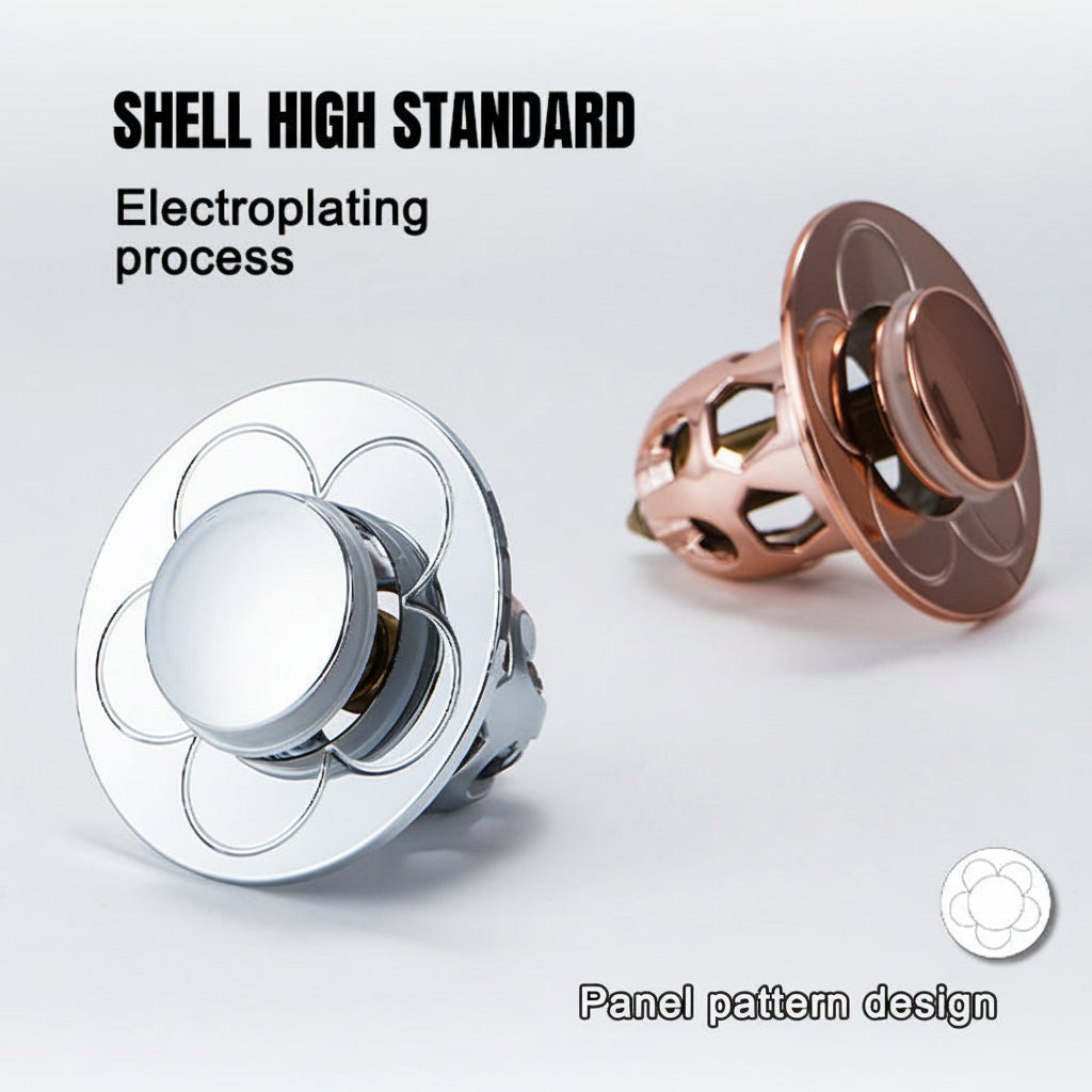 Stainless Steel Pop Up Drain Stopper With Anti Clog | Temsk