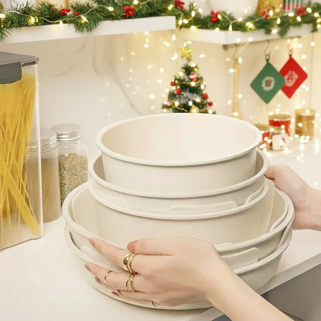 LuminaCeram 21-Piece Nonstick Ceramic Cookware Set For Effortless Cooking | Temsk