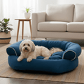 PawHaven High-Edged Orthopedic Dog Sofa For Secure And Supported Sleep | Temsk