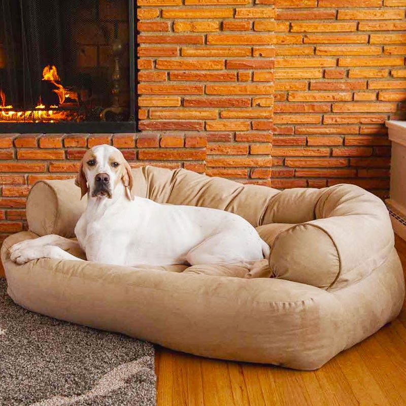 PawHaven High-Edged Orthopedic Dog Sofa For Secure And Supported Sleep | Temsk