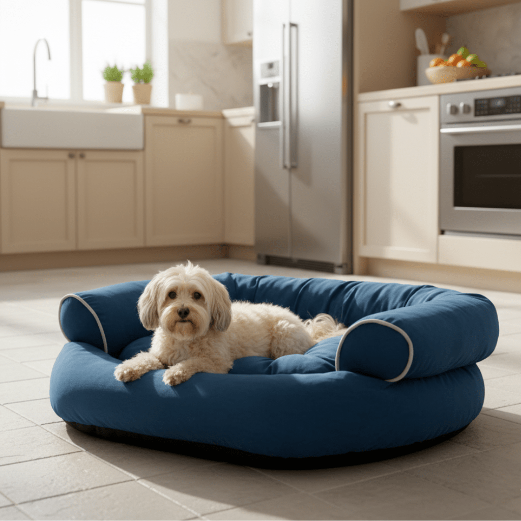 PawHaven High-Edged Orthopedic Dog Sofa For Secure And Supported Sleep | Temsk