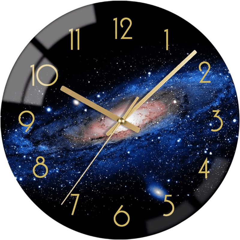 LumaGlass Modern Wall Clock With Glass Design For Stylish Rooms | Temsk
