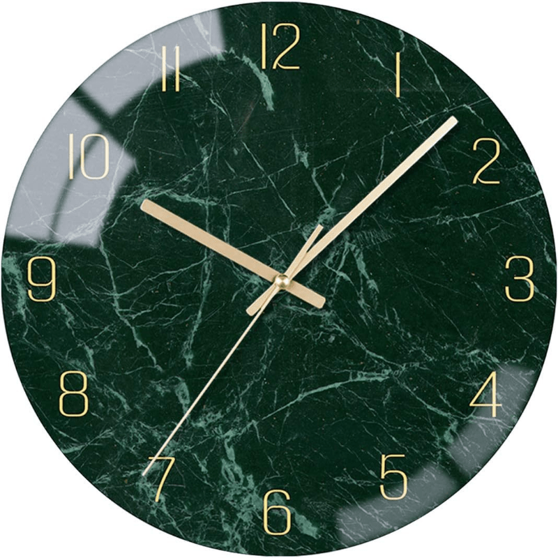 LumaGlass Modern Wall Clock With Glass Design For Stylish Rooms | Temsk