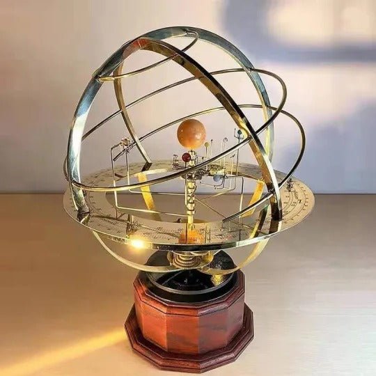 NovaForge Brass Solar System Display With Five Precisely Crafted Planets | Temsk
