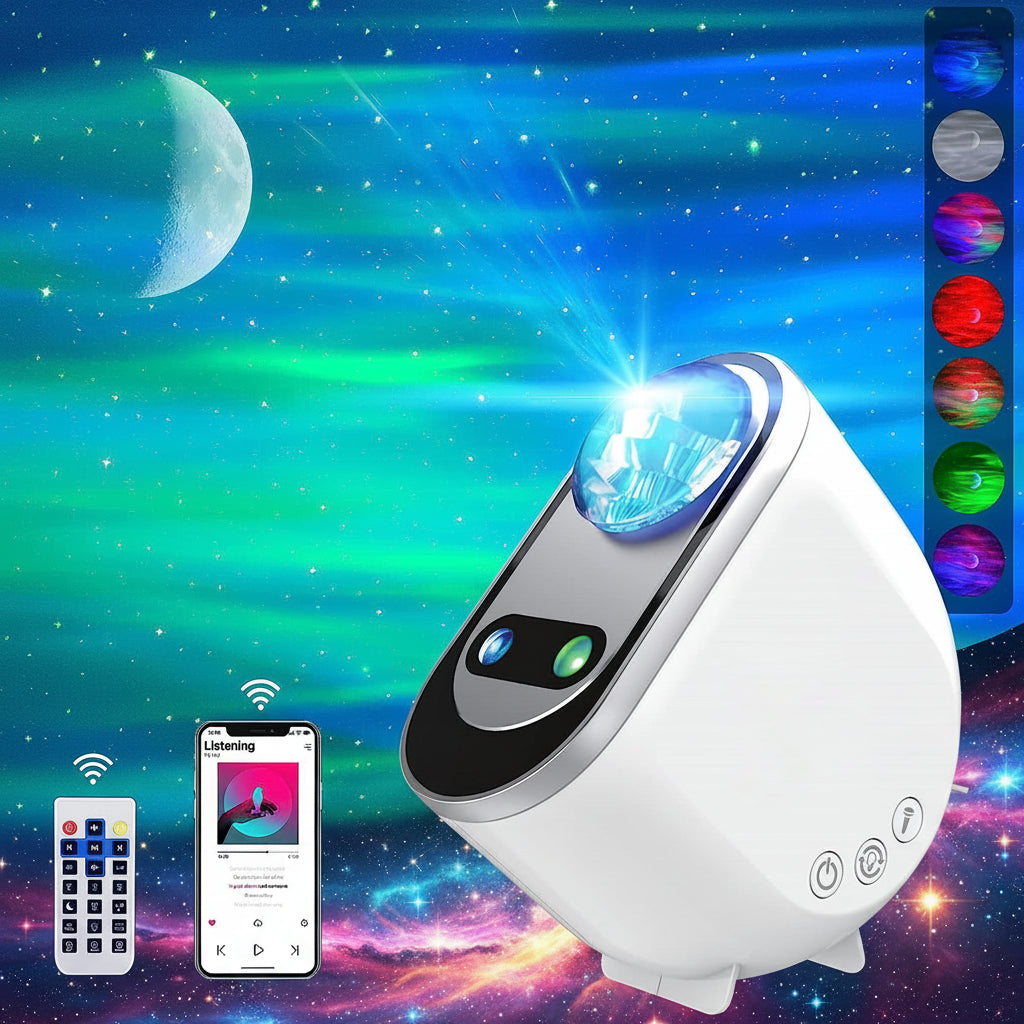 Aurora Galaxy Night Light Projector With Remote Control | Temsk