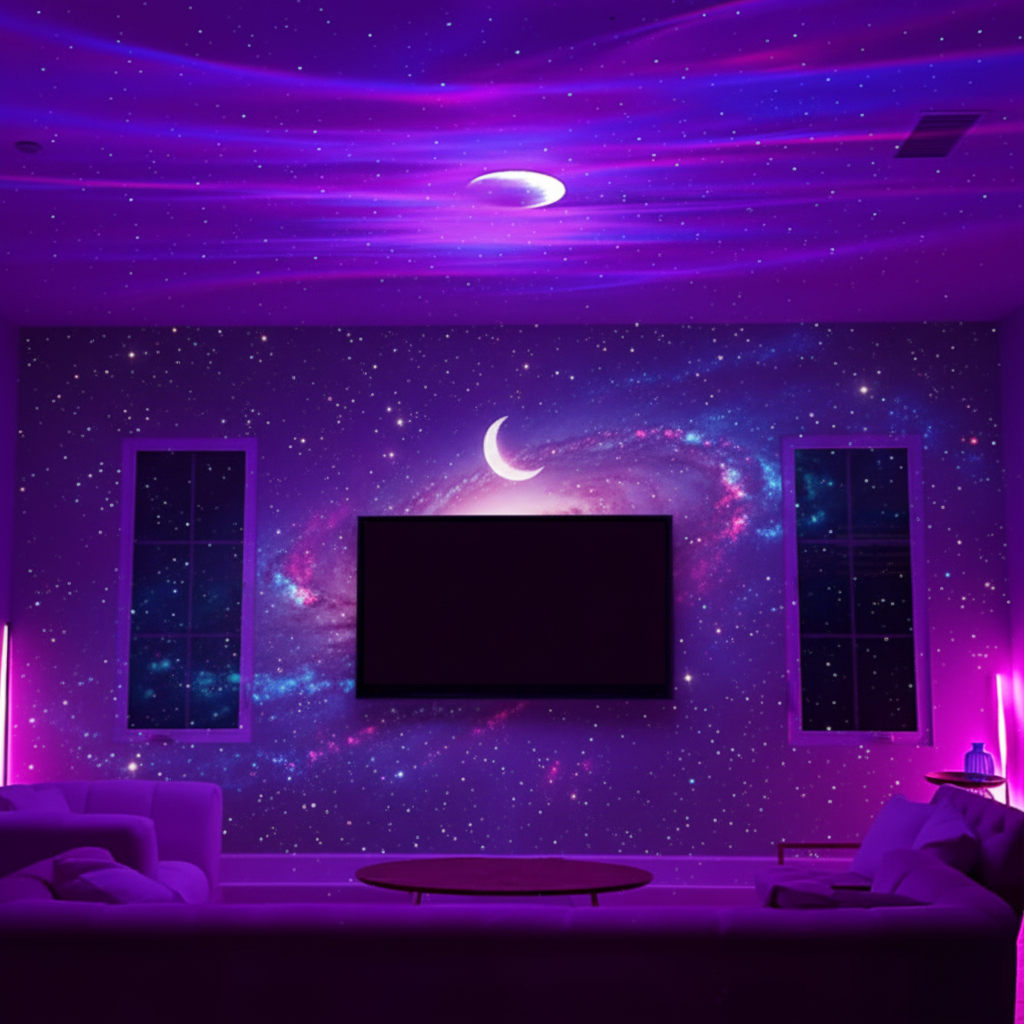 Aurora Galaxy Night Light Projector With Remote Control | Temsk