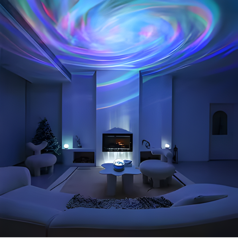 Galaxy Aurora Projektor mit beruhigendem LED-Licht für ein ruhiges Schlafzimmer | Temsk