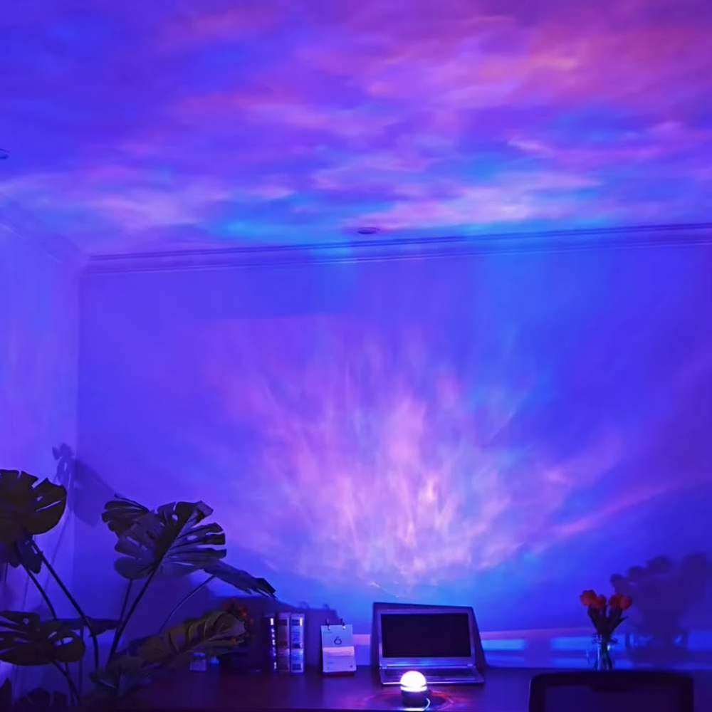 Galaxy Aurora Projektor mit beruhigendem LED-Licht für ein ruhiges Schlafzimmer | Temsk
