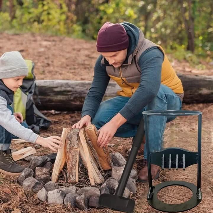 KindleSplit Safe Wood Splitter for Effortless Firewood Splitting | Temsk