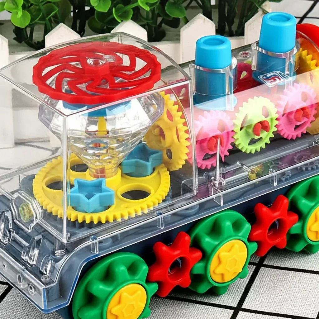 Colorful Light Up Musical Train Toy For Kids With Dancing Action | Temsk