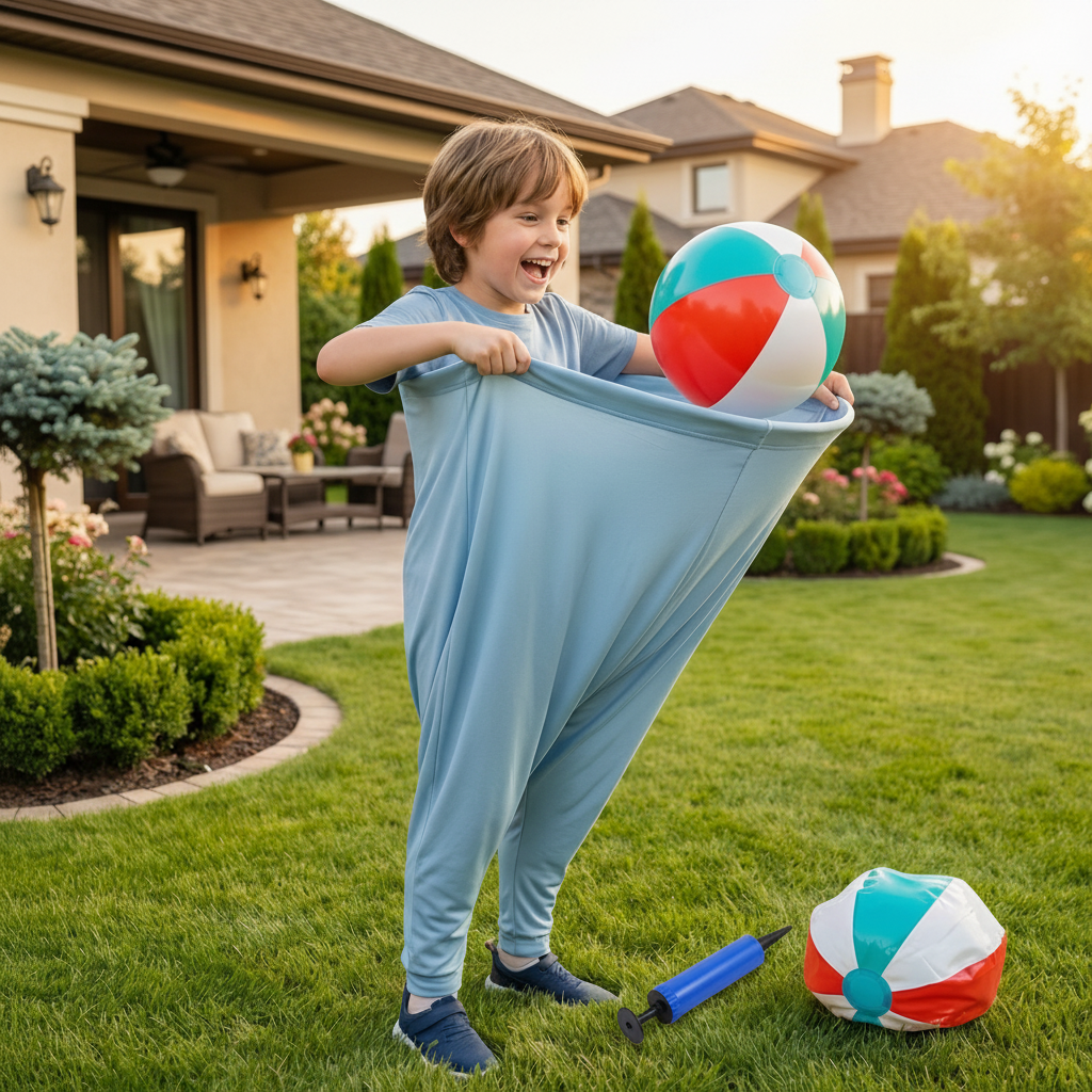 Outdoor Kids Ball Catching Game With Oversized Pants Set For Family Fun | Temsk