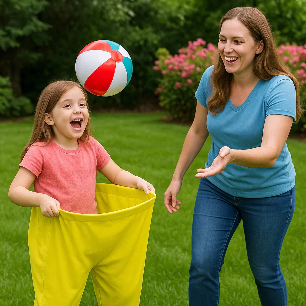 Outdoor Kids Ball Catching Game With Oversized Pants Set For Family Fun | Temsk