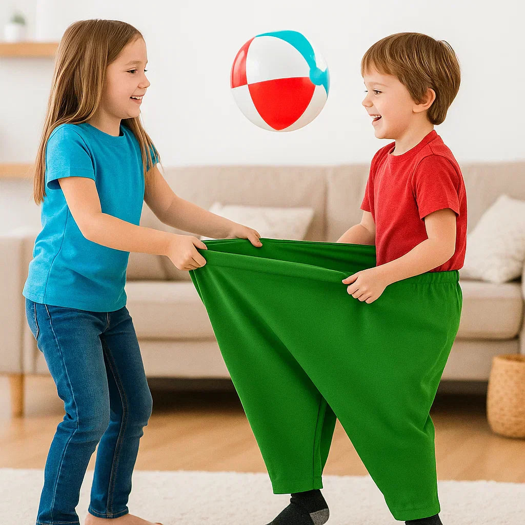 Outdoor Kids Ball Catching Game With Oversized Pants Set For Family Fun | Temsk