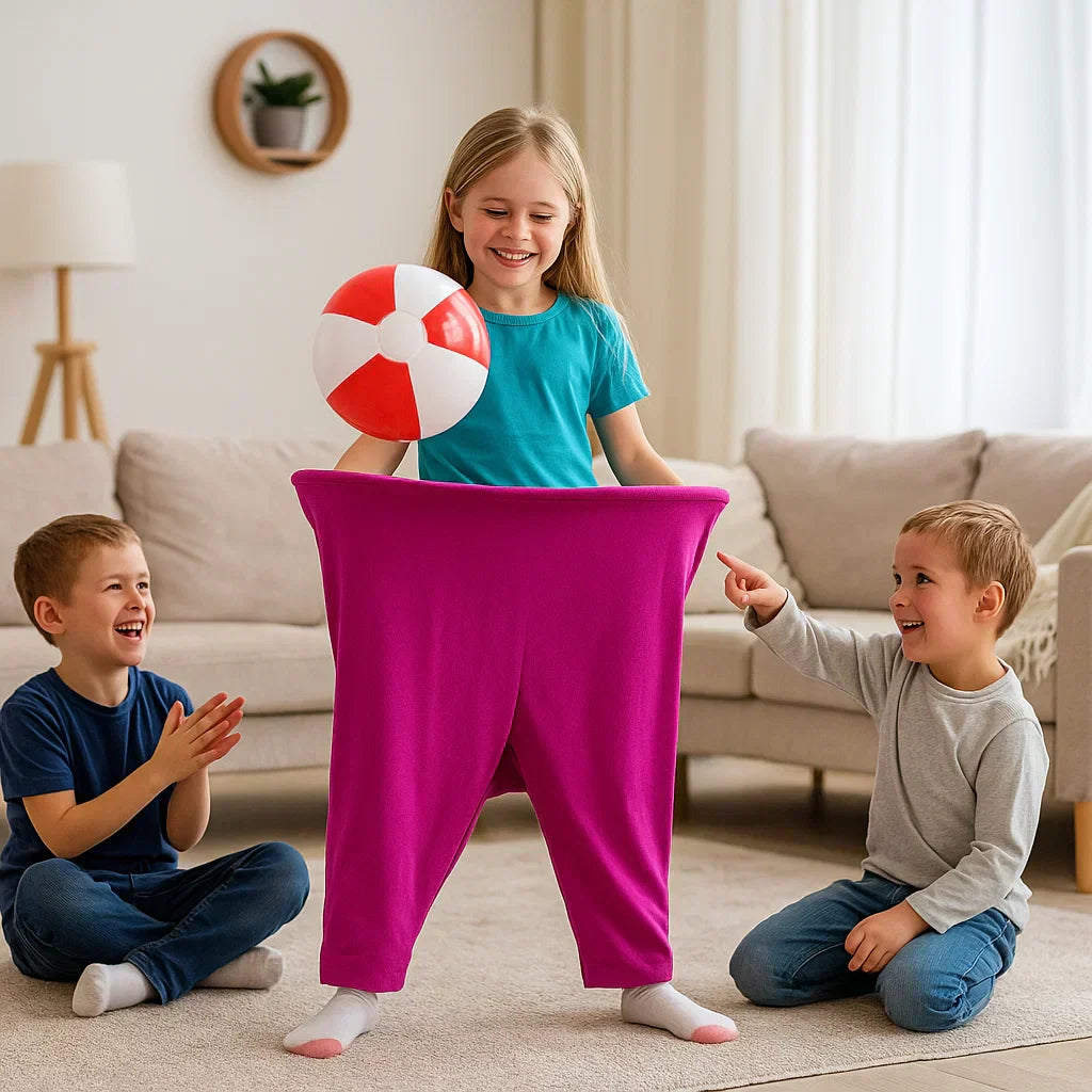 Outdoor Kids Ball Catching Game With Oversized Pants Set For Family Fun | Temsk