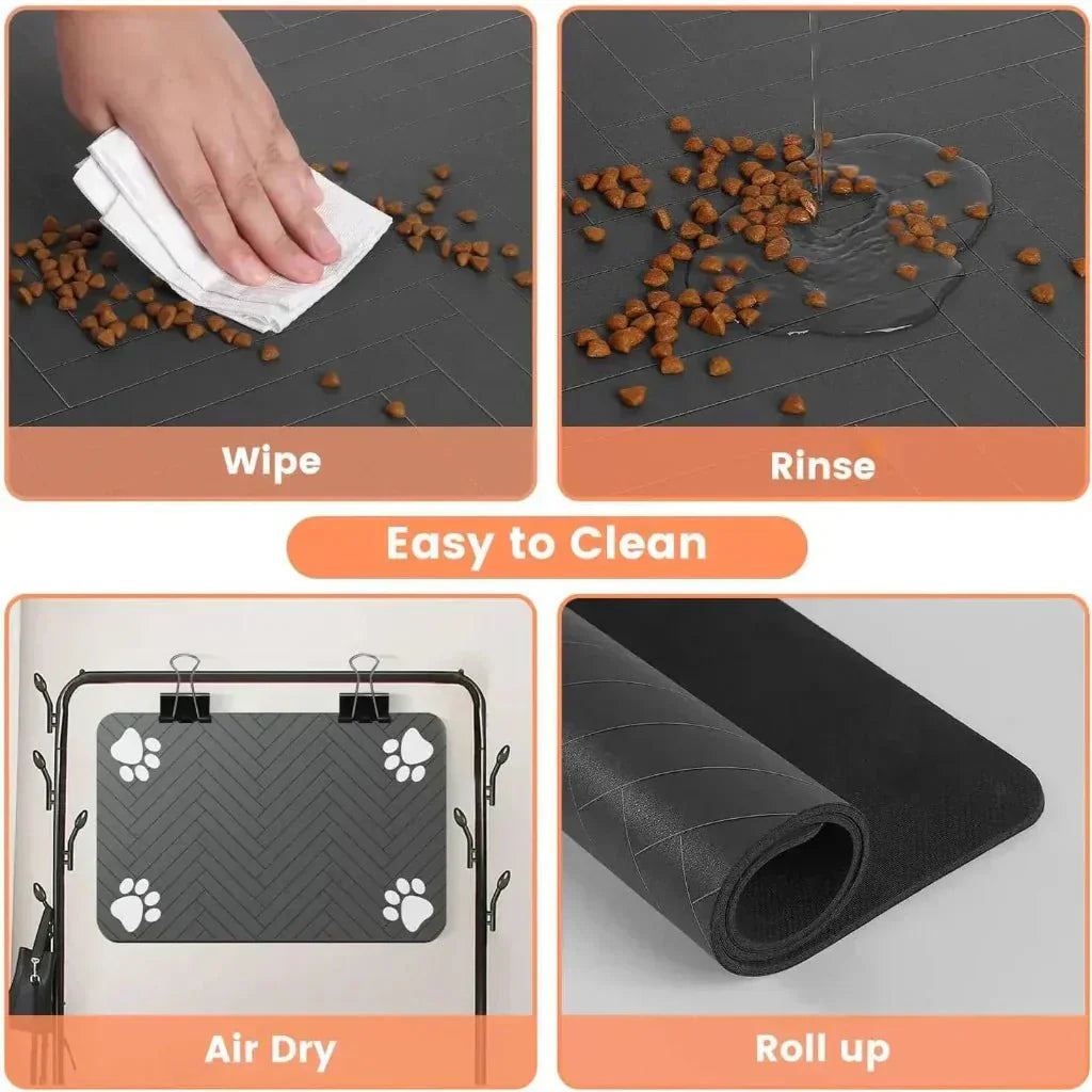 PawGuard Absorbent Feeding Pad With Waterproof Non Slip Bottom | Temsk