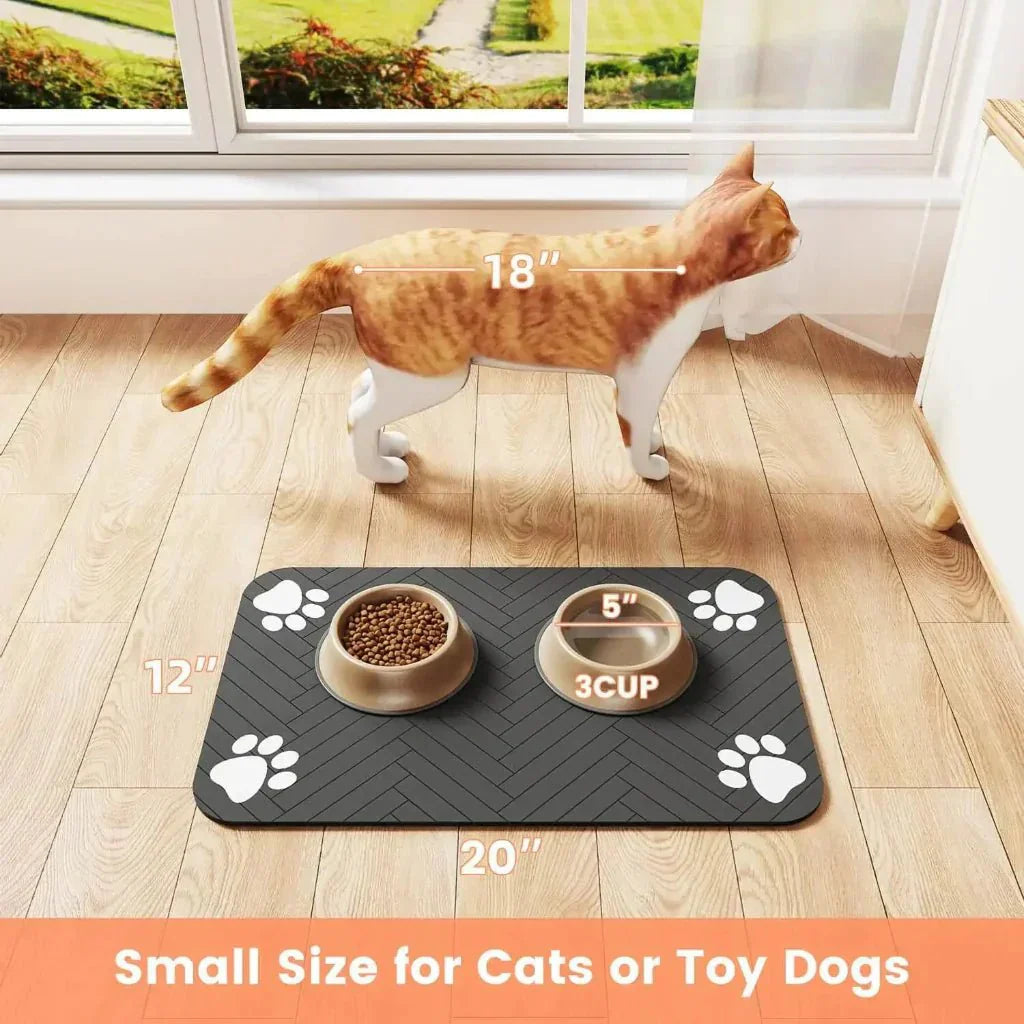 PawGuard Absorbent Feeding Pad With Waterproof Non Slip Bottom | Temsk