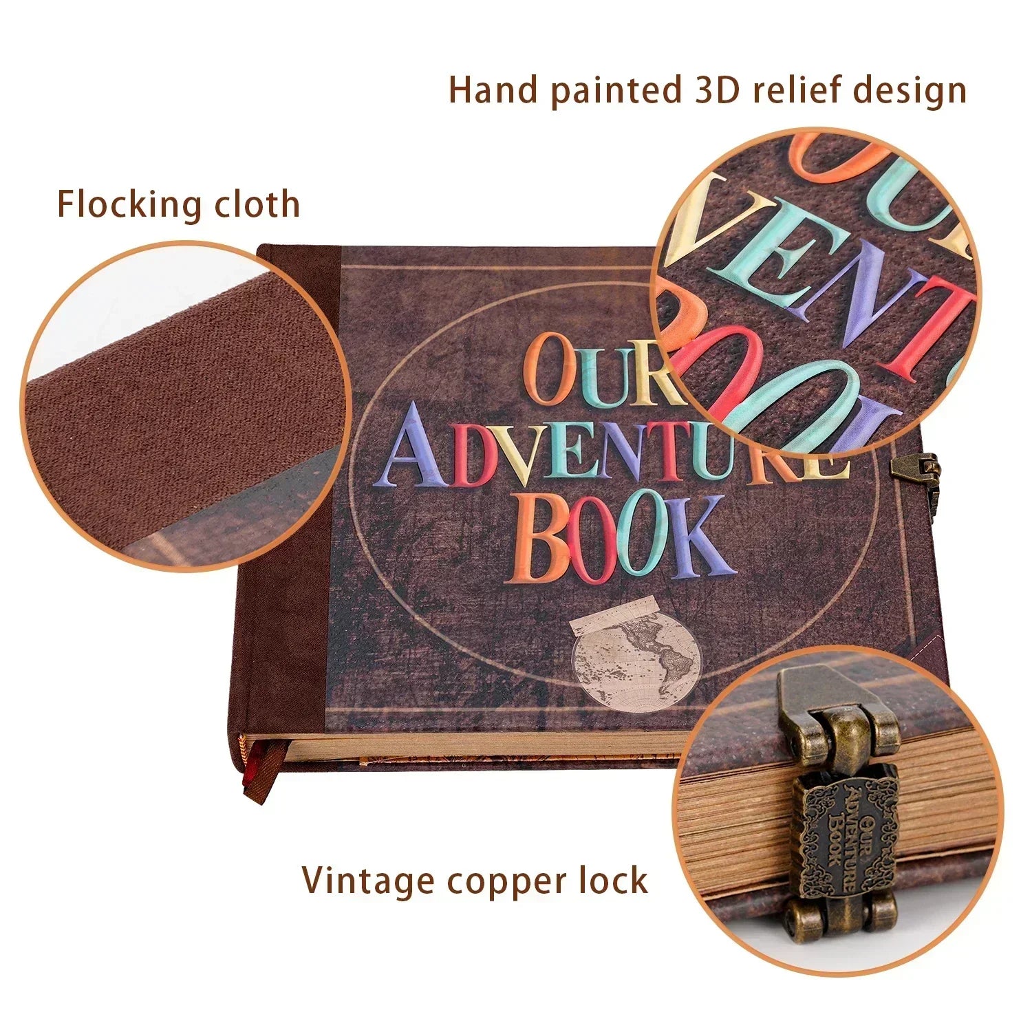 Nova Keepsake 146-Page DIY Scrapbook Photo Album for Memories and Adventures | Temsk