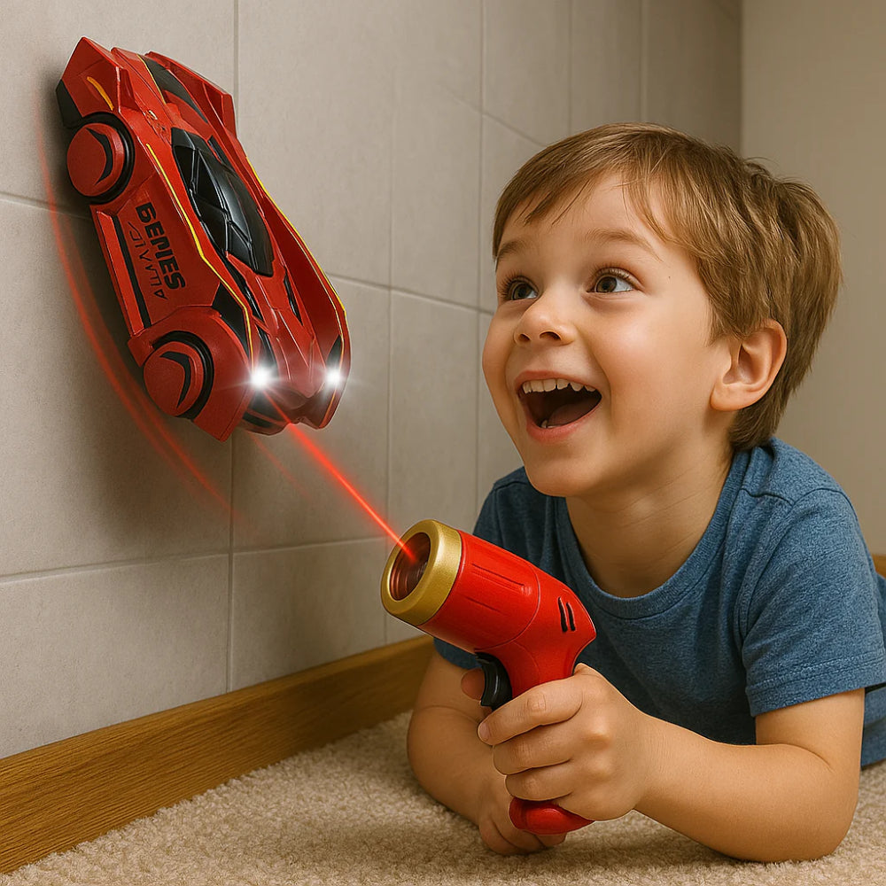 Laser Guided Wall Climbing RC Car For Kids Ceiling Racing Toy | Temsk