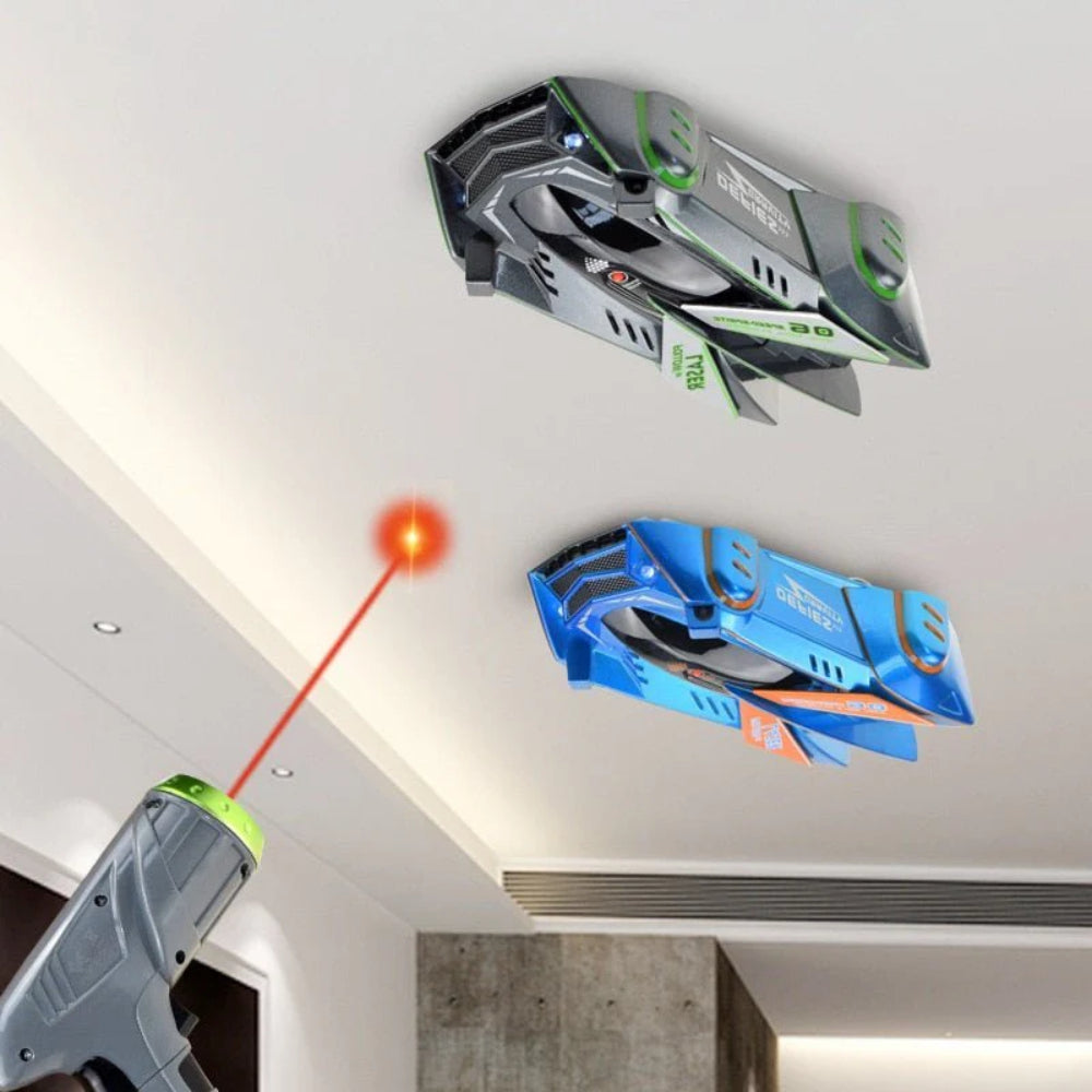 Laser Guided Wall Climbing RC Car For Kids Ceiling Racing Toy | Temsk