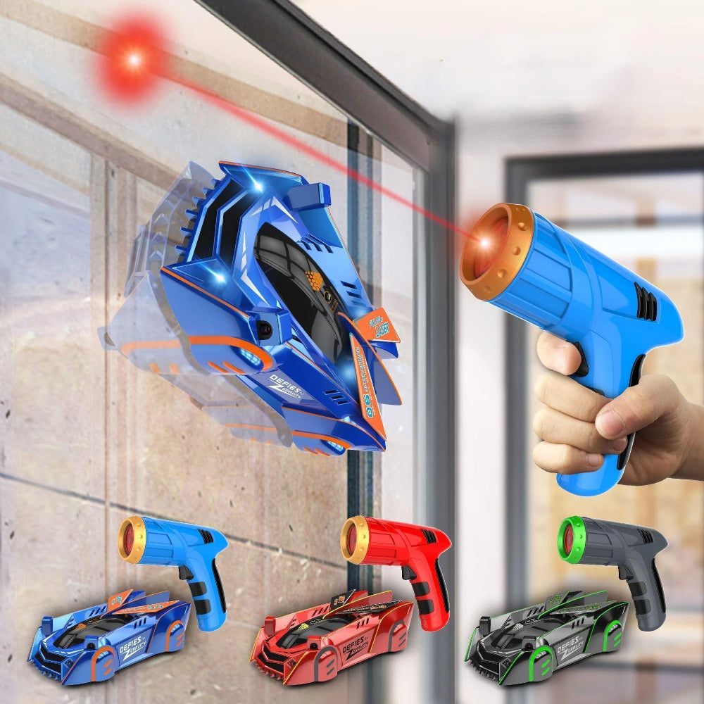 Laser Guided Wall Climbing RC Car For Kids Ceiling Racing Toy | Temsk