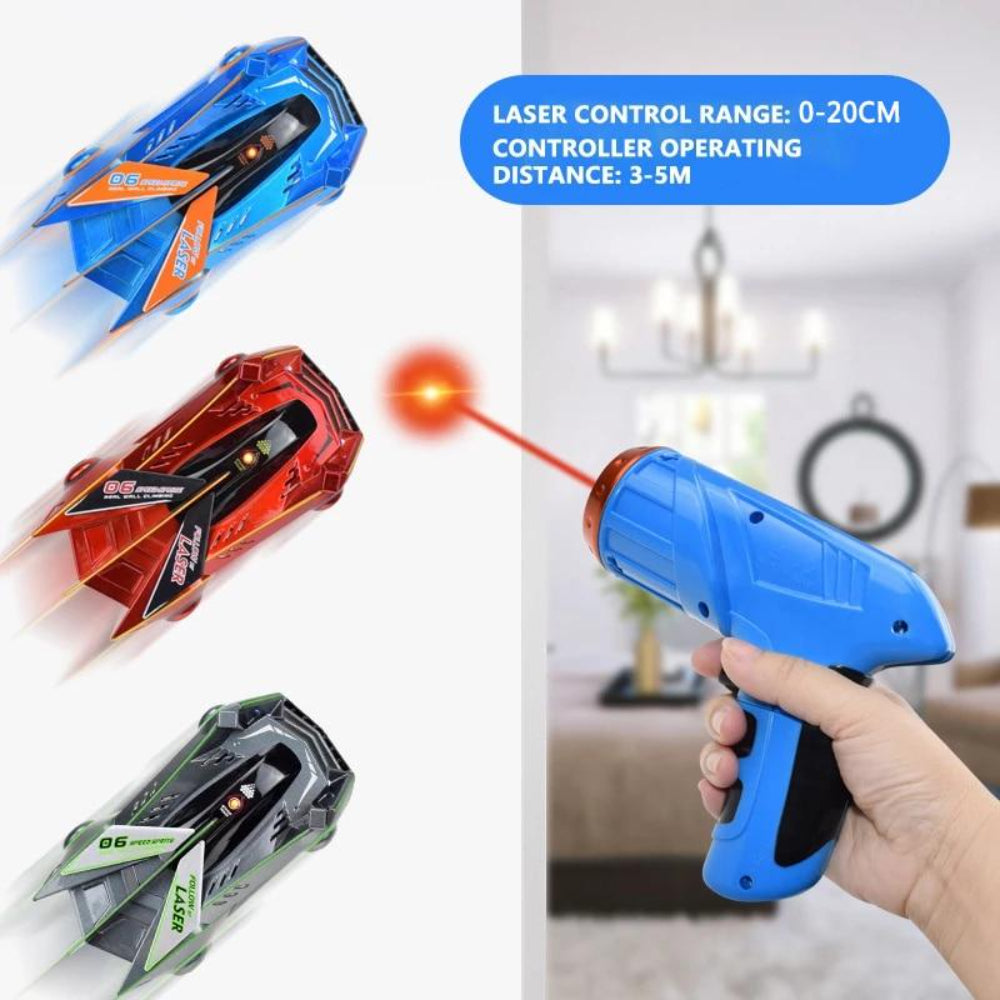 Laser Guided Wall Climbing RC Car For Kids Ceiling Racing Toy | Temsk