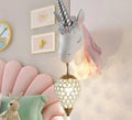 CalmWave Resin Wall Light With Unicorn Design For Serene Glow | Temsk