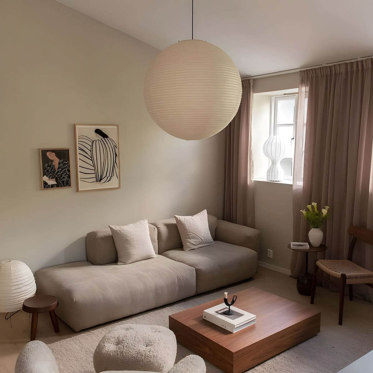 Mulberry Silk Swag Pendant Light Plug-In Design Fixture | Temsk