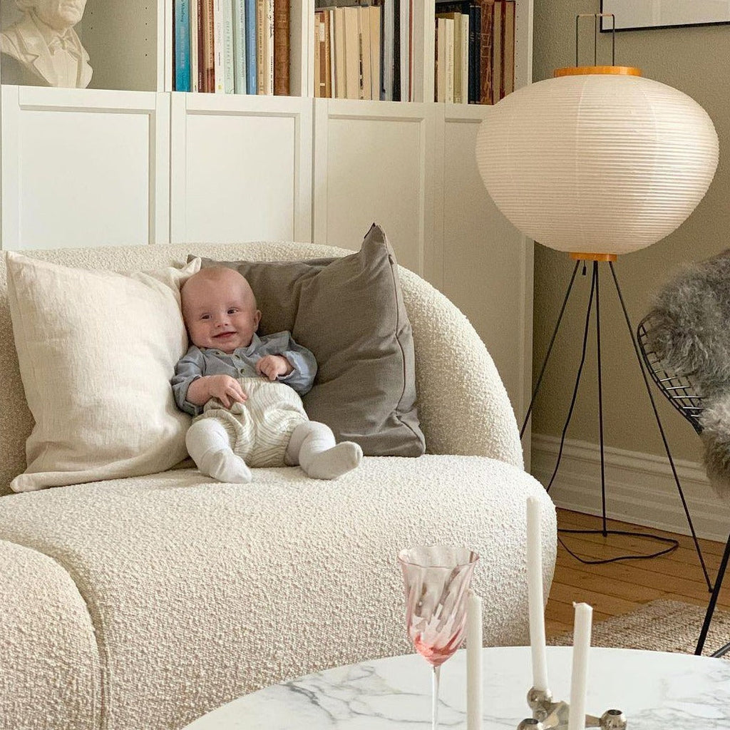 AstraLume Floor Lamp With Rice Paper Shade And Minimalist Warmth | Temsk