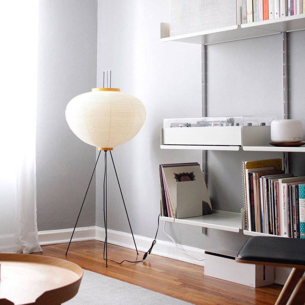 AstraLume Floor Lamp With Rice Paper Shade And Minimalist Warmth | Temsk