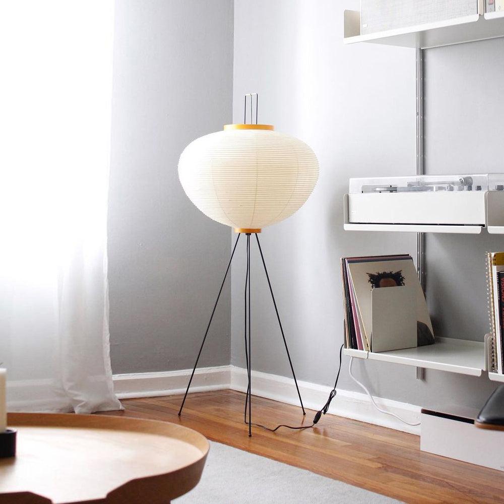 AstraLume Floor Lamp With Rice Paper Shade And Minimalist Warmth | Temsk
