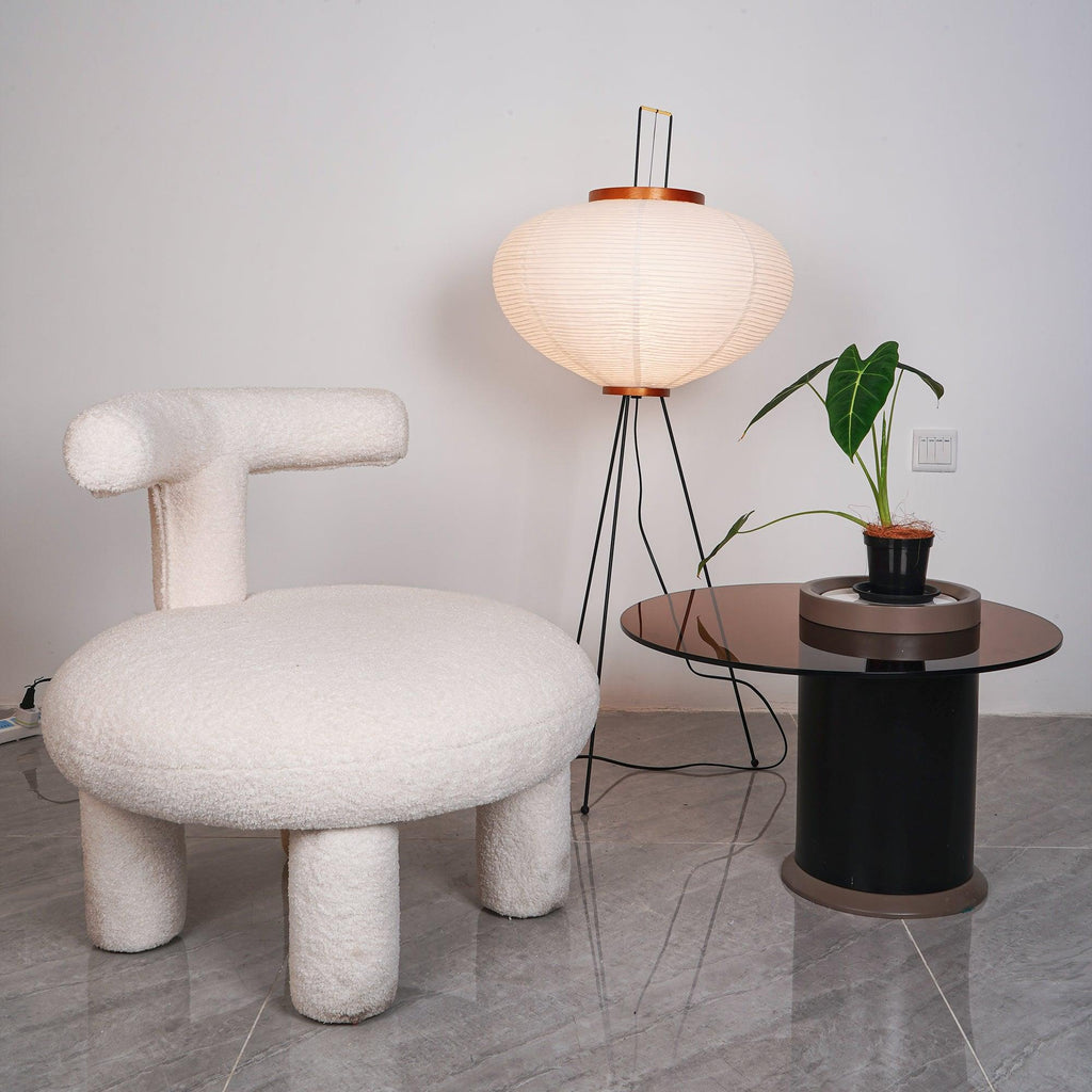 AstraLume Floor Lamp With Rice Paper Shade And Minimalist Warmth | Temsk