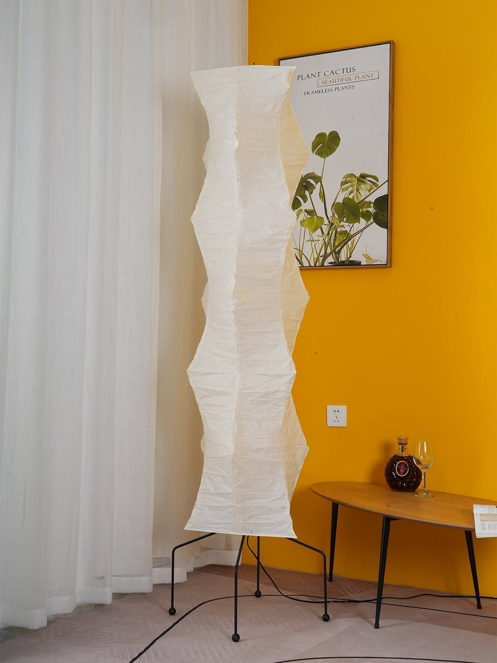 AstraLume Floor Lamp With Rice Paper Shade And Minimalist Warmth | Temsk