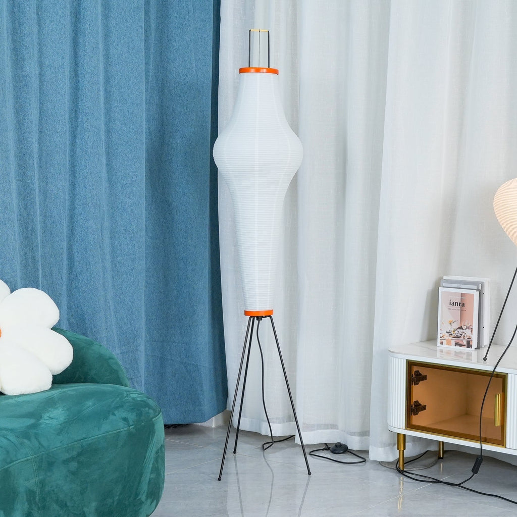 AstraLume Floor Lamp With Rice Paper Shade And Minimalist Warmth | Temsk