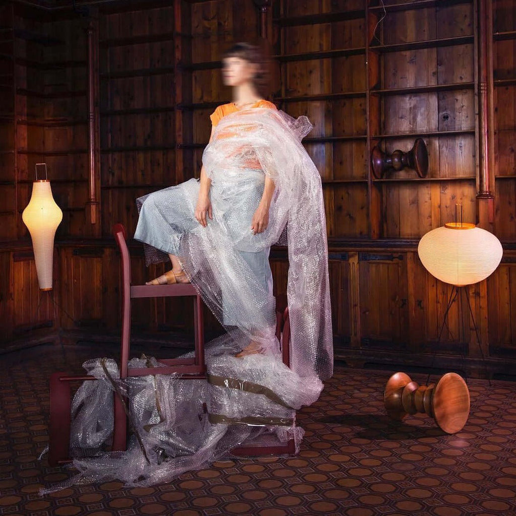 AstraLume Floor Lamp With Rice Paper Shade And Minimalist Warmth | Temsk