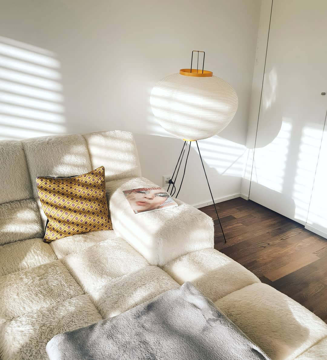 AstraLume Floor Lamp With Rice Paper Shade And Minimalist Warmth | Temsk