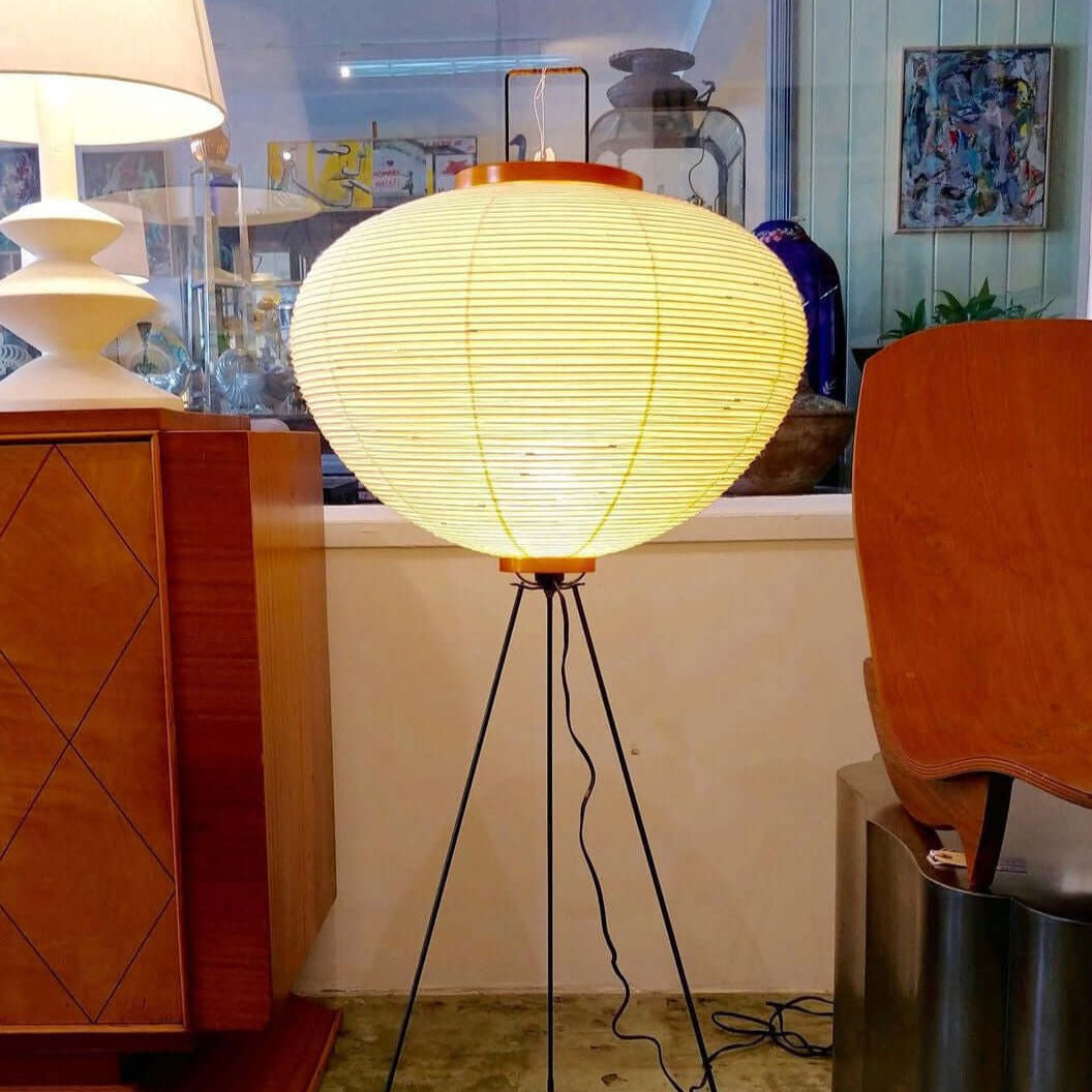 AstraLume Floor Lamp With Rice Paper Shade And Minimalist Warmth | Temsk