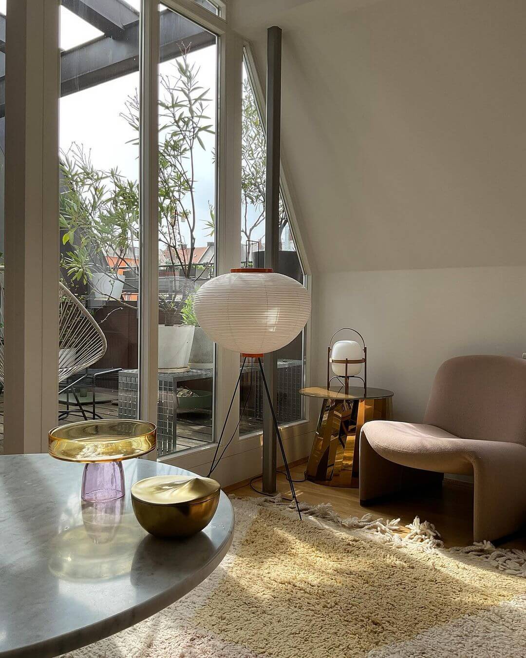 AstraLume Floor Lamp With Rice Paper Shade And Minimalist Warmth | Temsk