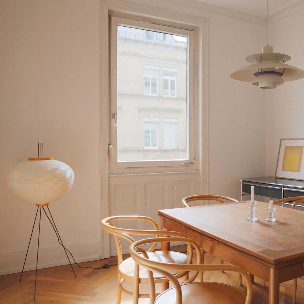 AstraLume Floor Lamp With Rice Paper Shade And Minimalist Warmth | Temsk