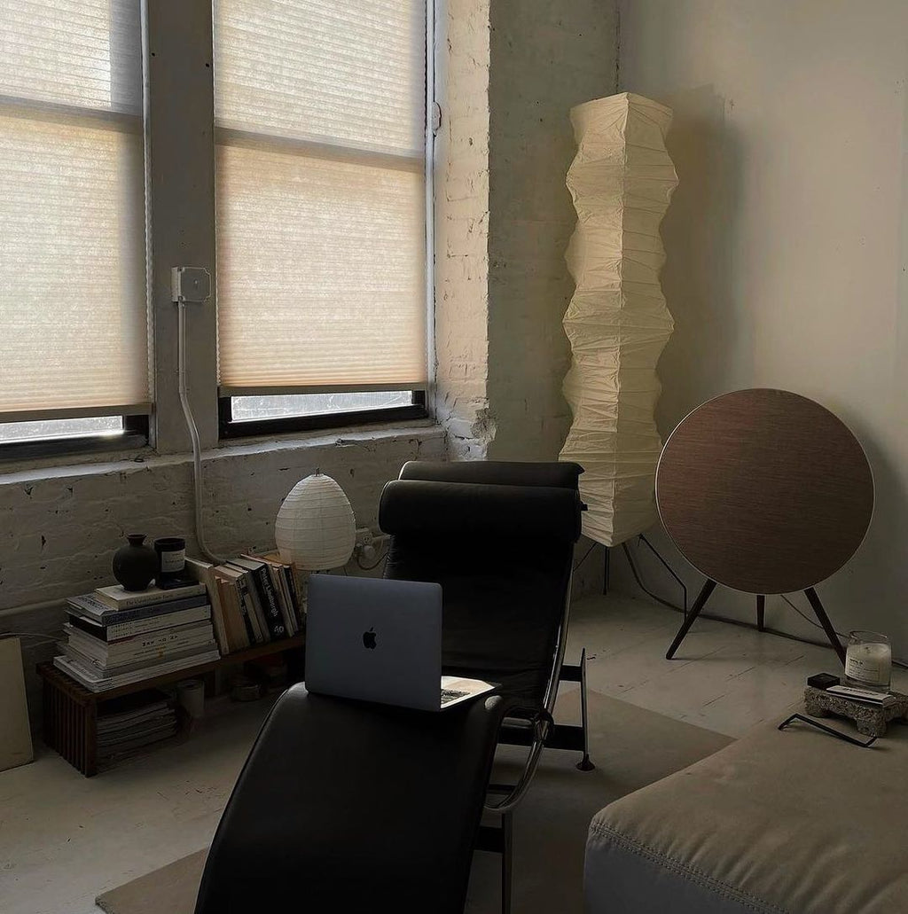 AstraLume Floor Lamp With Rice Paper Shade And Minimalist Warmth | Temsk