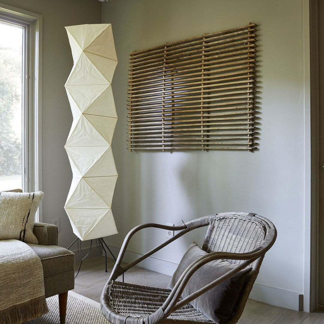 AstraLume Floor Lamp With Rice Paper Shade And Minimalist Warmth | Temsk