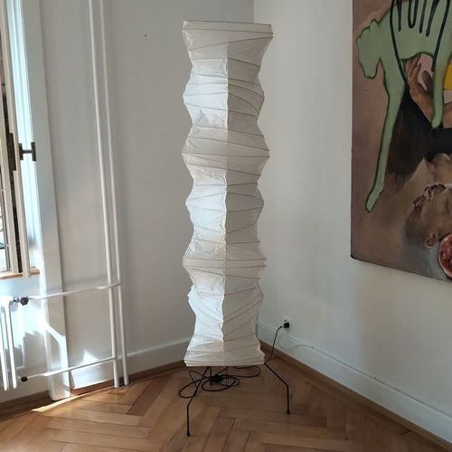 AstraLume Floor Lamp With Rice Paper Shade And Minimalist Warmth | Temsk