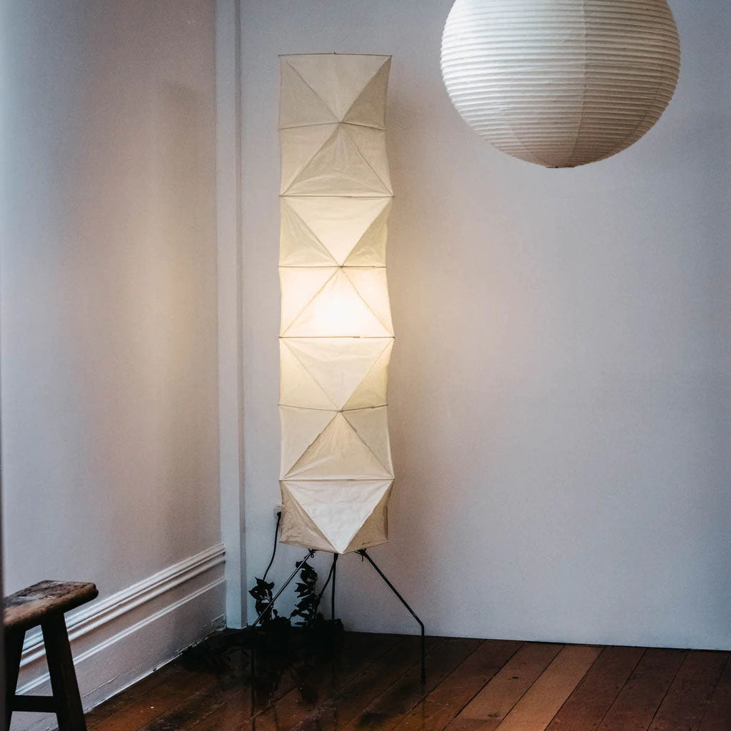 AstraLume Floor Lamp With Rice Paper Shade And Minimalist Warmth | Temsk