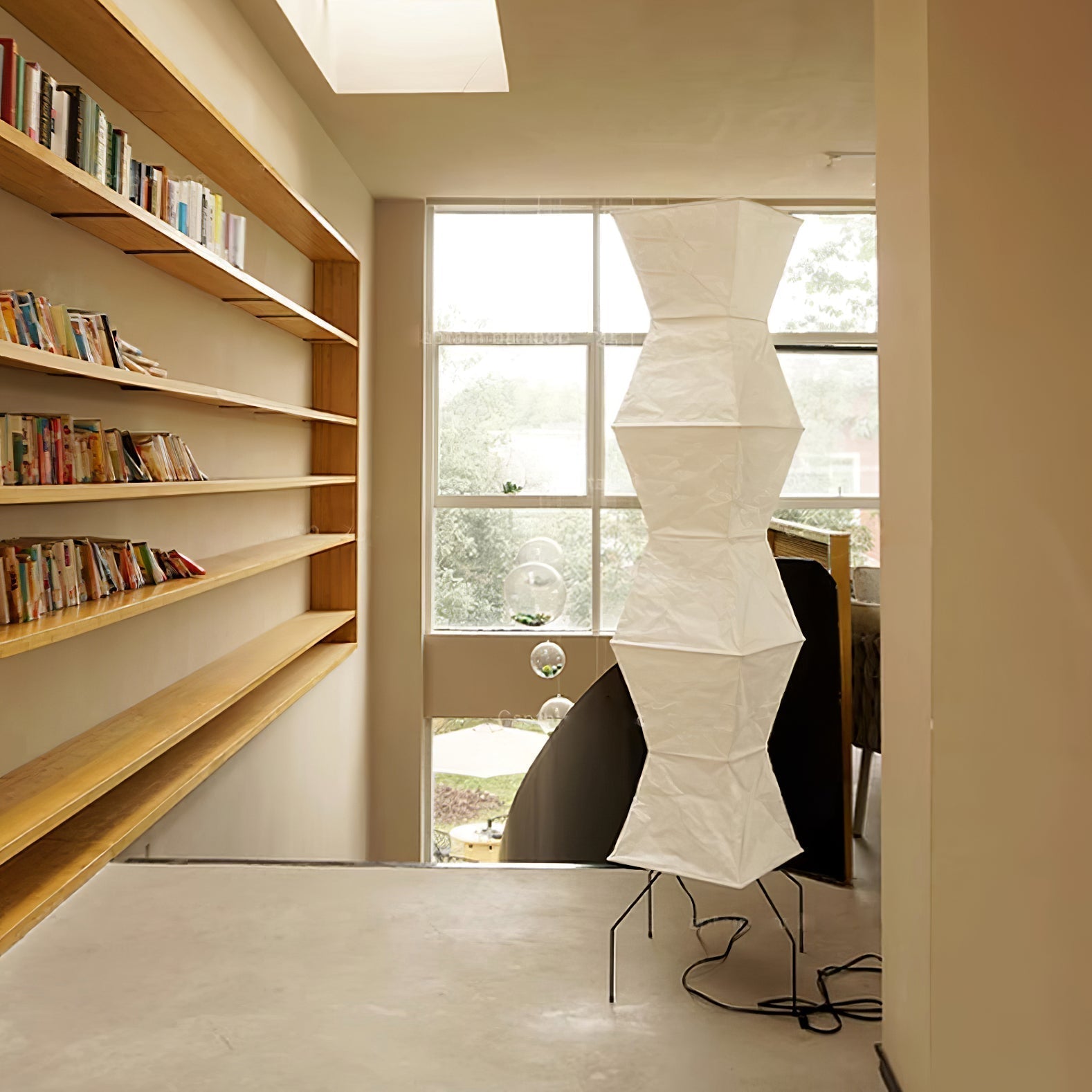 AstraLume Floor Lamp With Rice Paper Shade And Minimalist Warmth | Temsk