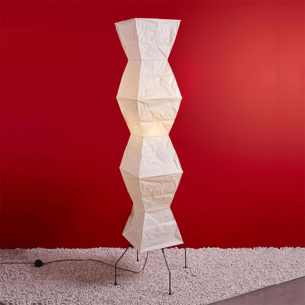 AstraLume Floor Lamp With Rice Paper Shade And Minimalist Warmth | Temsk