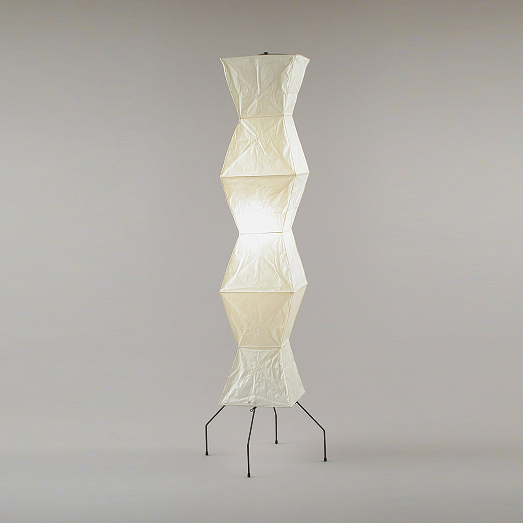 AstraLume Floor Lamp With Rice Paper Shade And Minimalist Warmth | Temsk