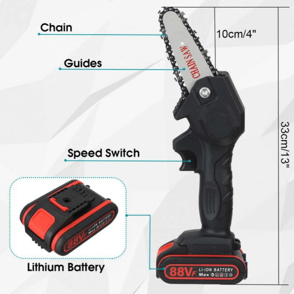LumenCut Pro Cordless Electric Chainsaw For Fast And Efficient Work | Temsk